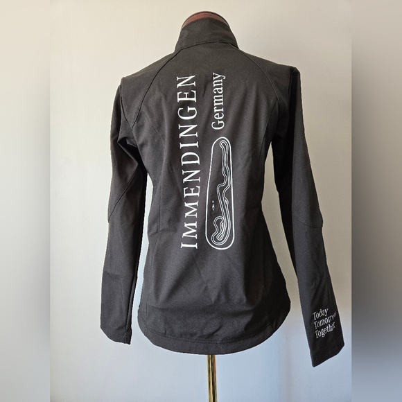 JAMES & NICHOLSON MERCEDES  Black Jacket with BMW testing Track Back. Size Small - Picture 7 of 15